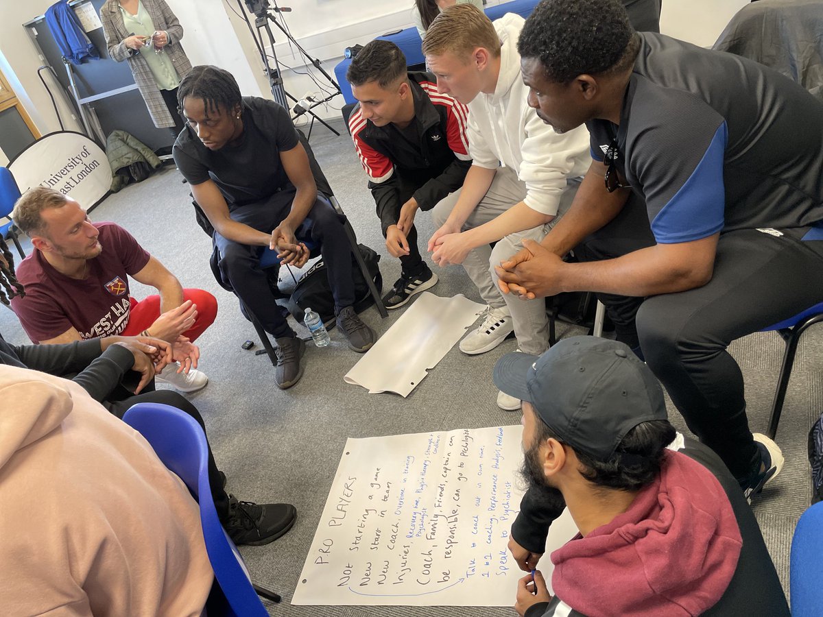 uel_hsb's tweet photo. It was great to host Vladimir Coufal, from the West Ham United Foundation. ✨
He spoke to our Level 5 students, from @WHUFoundation’s sports coaching & performance degree, on positive mental & physical health within a sports team as a part of the #PlayersProject. https://t.co/tesWYzBjoU