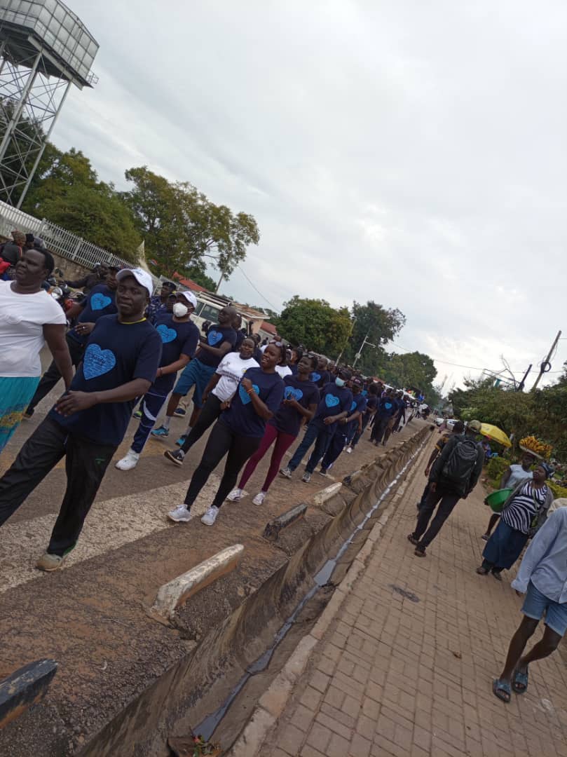 Ndemutrish's tweet photo. World Hospice and Palliative care day walkathon @Aruacity @whpca @WHOUganda @Muni University @Rotaryclub @Oak Diagnostics Centre https://t.co/fbb2yO6PRn