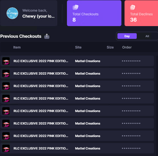 Gotta love Mattel! Bot: @ValorAIO Proxies: @Covrtproxies @ProxyChimp Servers: @Sauceservers CGs: @HypifyIO @polarchefs ACO: @Atomic_ACO