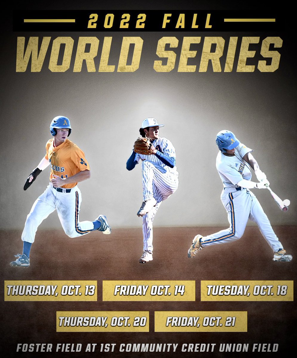 The 2022 Fall World Series is set for <a href="/RamsASUbaseball/">Angelo State Rams Baseball</a>!
