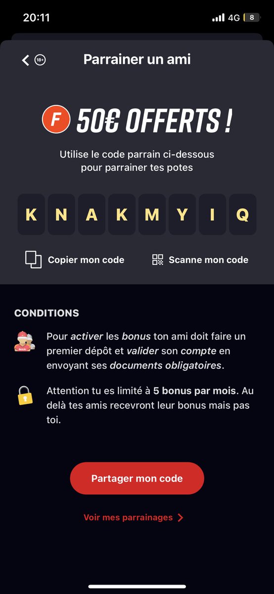 Boystency's tweet photo. @Betclic Pour tous ceux qui veulent s'inscrire sur Betclic, je vous passe mon code parrainage en dessous. Vous aurez: 30€ de paris gratuits + premier pari remboursé jusqu'à 100€.
#Ukraine #PSG #mbappe #parrainage #codepromo #argent #betlic #ParionsSport #parissportif #bet  bet pari https://t.co/TTWMYfixg6