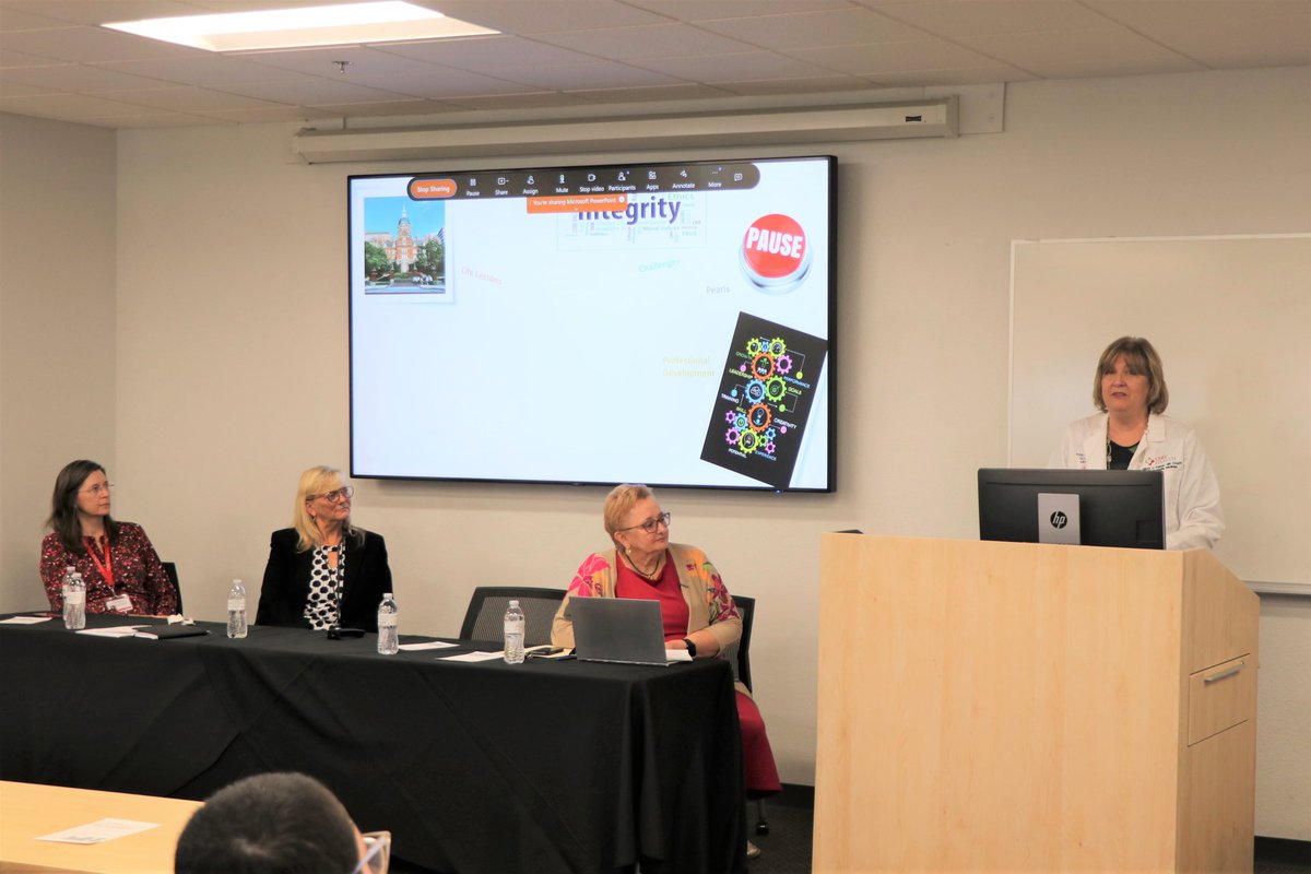 unlvmedicine's tweet photo. Leading with Purpose: The #WomenInMedicine and Science Group hosted an event like no other in late September – a panel of female leaders met for a discussion about important life lessons learned and shared their wisdom to advance women with careers in medicine! https://t.co/0Tln3XAaC0