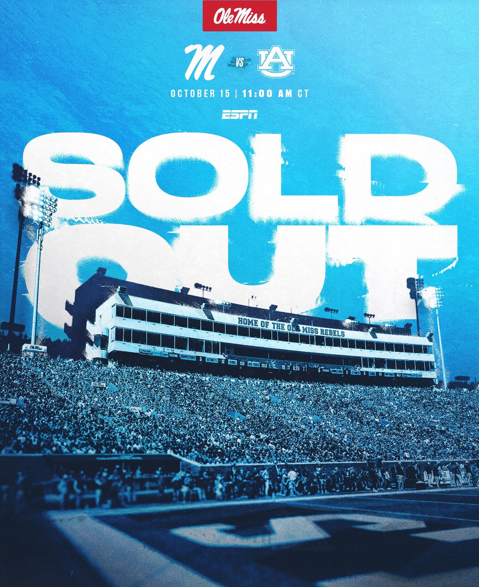 Saturday’s game is officially 𝐒𝐎𝐋𝐃 𝐎𝐔𝐓. 

☑️ ARRIVE EARLY 🕚
☑️ STAY LATE ❗️
☑️ BE LOUD 🗣

#LockTheVaught