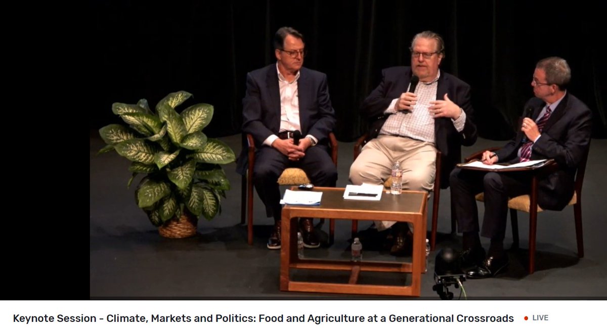 MarshallStewart's tweet photo. This morning's keynote session with Charlie Arnot &amp; Jason Clay was profound and provocative. They dared us move beyond the status quo to respond to the challenges facing our agriculture, food production and distribution systems. Great discussion! #UMEngagementWeek #MissouriFood https://t.co/eLEMMRBXr2