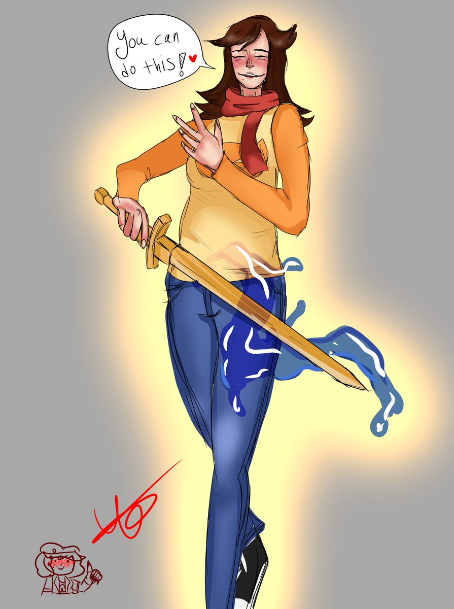 ate_vanny's tweet photo. Pauline with a sword? sure!
#ITA #ITAfanart #fanart #IntoTheAether #PaulineITA #digitalart #art https://t.co/S52DE3ni93