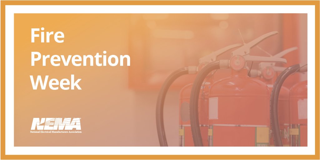 The 100th celebration of #FirePreventionWeek started this week! NEMA works diligently to provide education essential to manufacture, install, and maintain reliable life-safety products, including fire protective signaling systems to prevent fires! ow.ly/7TGp50L7onW