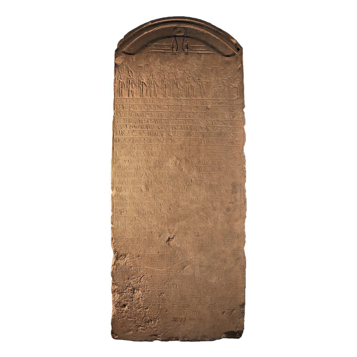 To celebrate the new #HieroglyphsExhibition <a href="/britishmuseum/">British Museum</a>, here is the stela of Damanhur <a href="/EgyptianMuseumC/">The Egyptian Museum المتحف المصري</a>. It was discovered in the village of Nobeira, near #Naukratis. It features the complete decree of the #Rosettastone, dated to Ptolemy V, but only in hieroglyphic script.