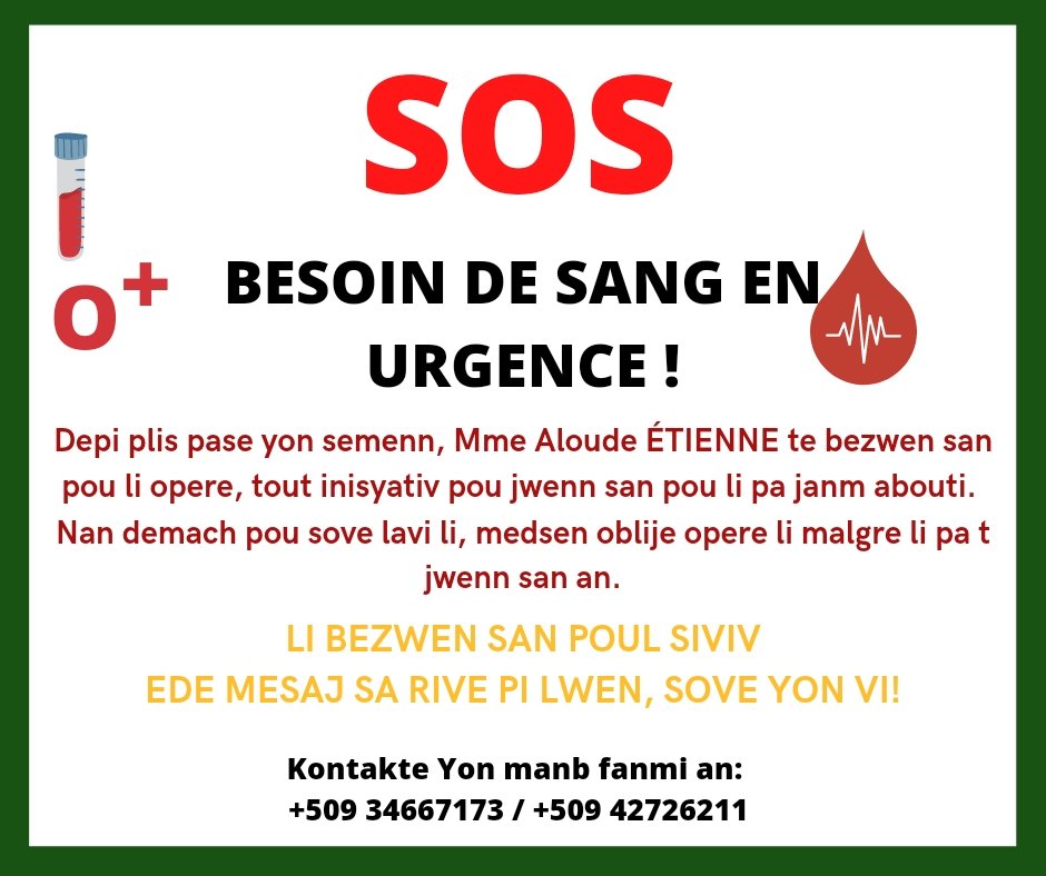 Ede janw kapab. Repost, retweet pou plis moun wè li, mèsi 🙏🏽