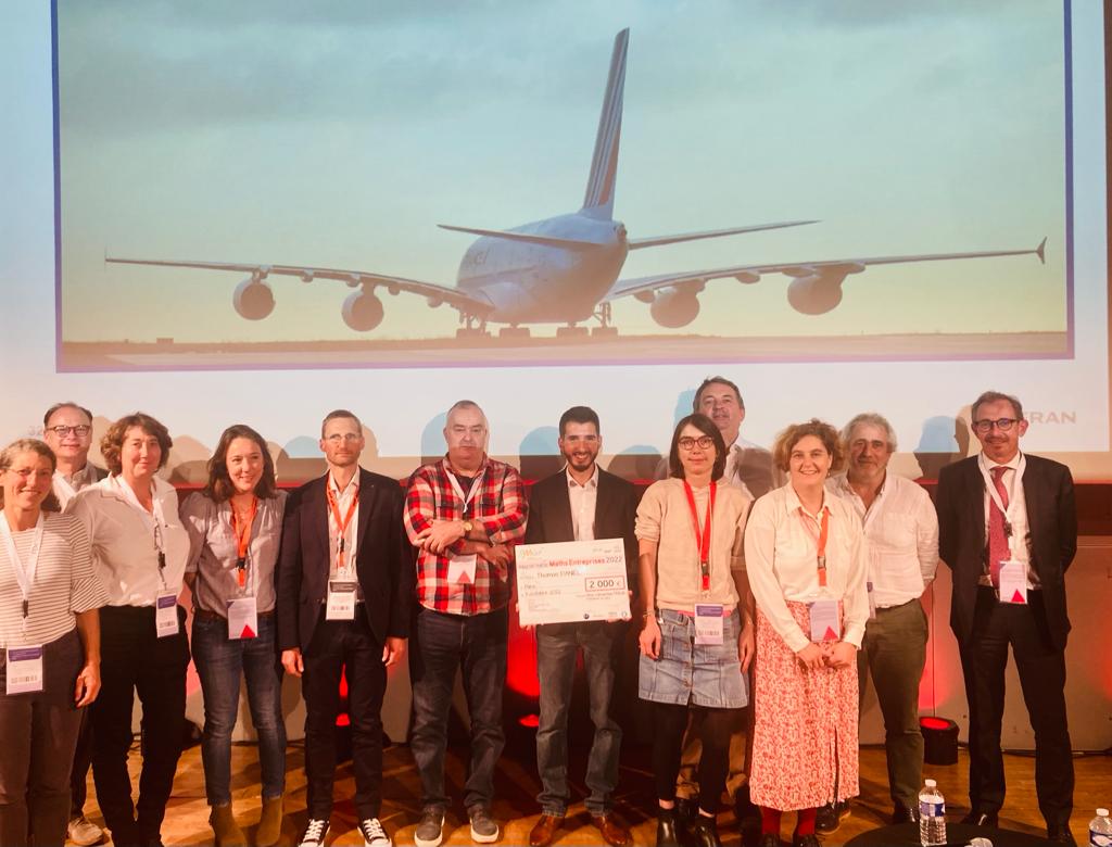 AMIES_Math's tweet image. Félicitations à Thomas Daniel, lauréat du prix de thèse en entreprise @SAFRAN @Mines_Paris @StatFr @SocMathFr @SMAI_media @ForumEmploiMath @INSMI_CNRS