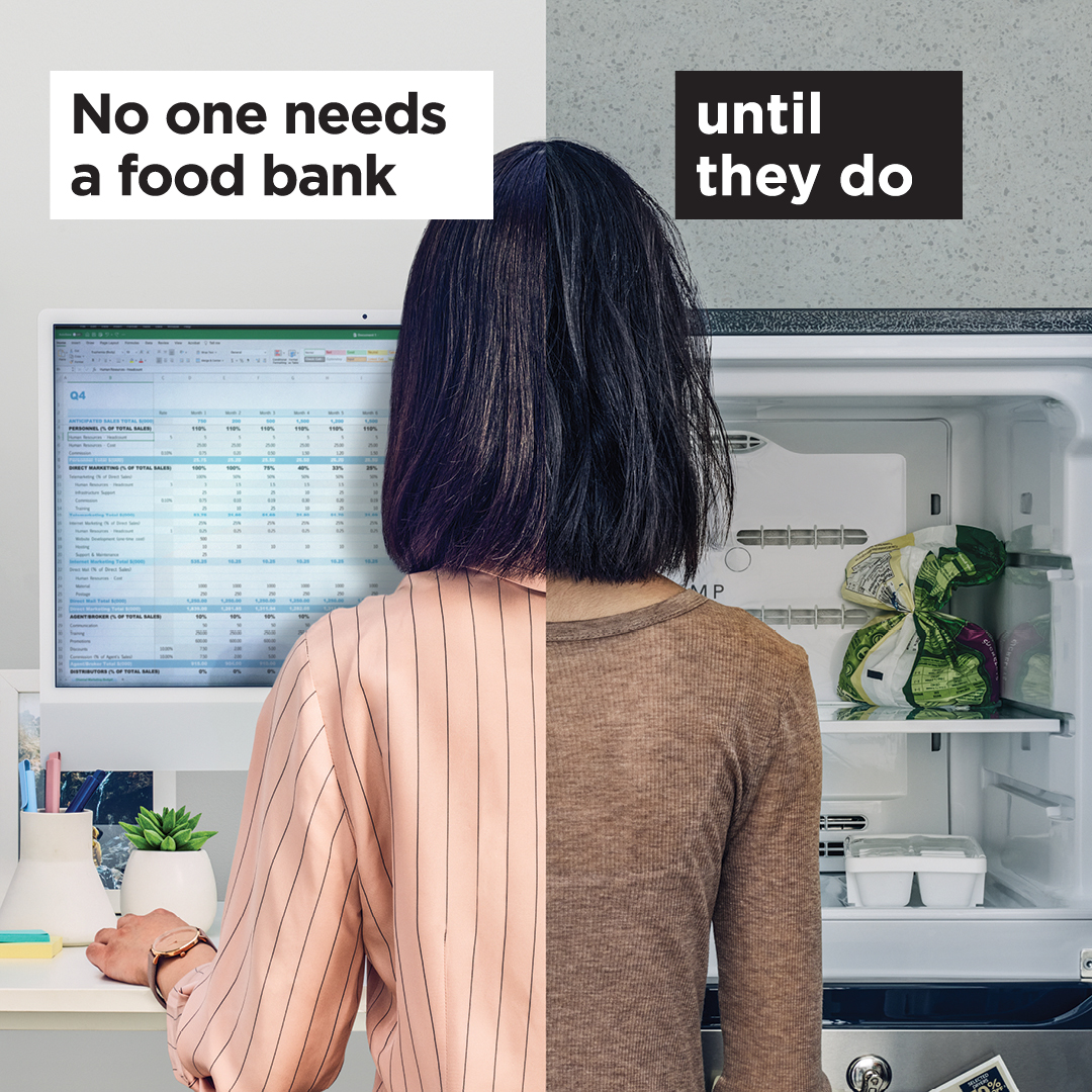 ForGoodINTENT's tweet image. Here&apos;s more campaign material for Feed Ontario&apos;s Provincial Communications Campaign. The campaign features photography taken by Daniel Ehrenworth, with all of them bringing to life the idea that &quot;No one needs a food bank, until they do&quot;. 

See more: buff.ly/3VabXUw