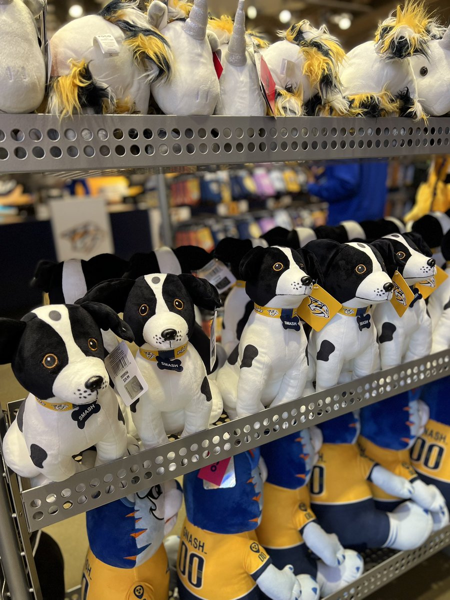 PredsNHLPup's tweet photo. Stopped by the team store today 👀👀👀

Make sure to visit @NSHLockerRoom at the next game! https://t.co/6q2bRLZn9C