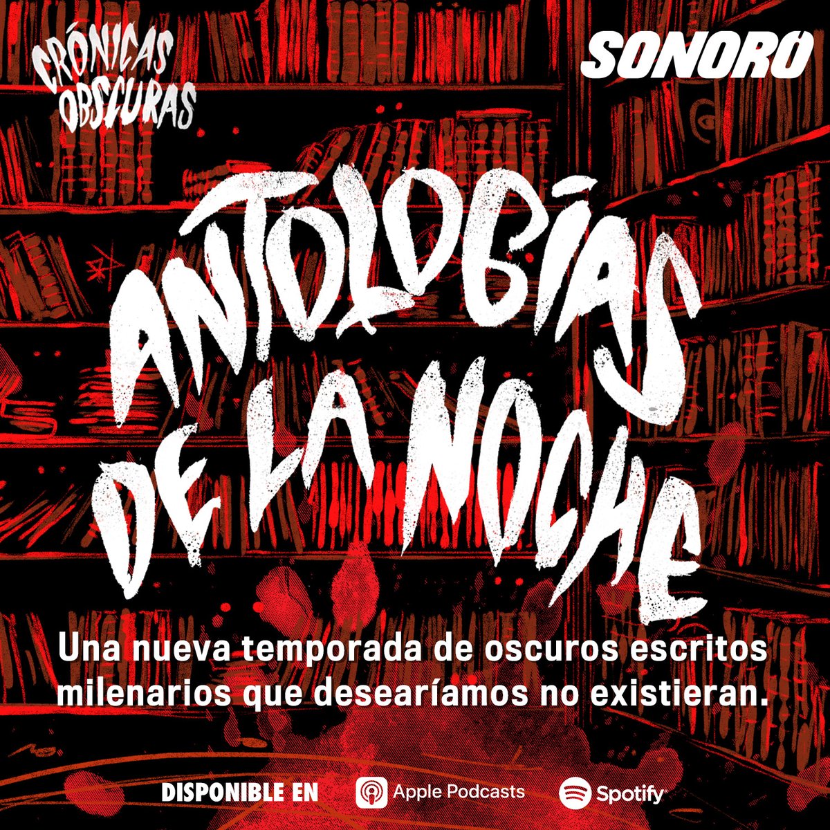La espera terminó. Crónicas Obscuras te invita a mirar de frente al terror con una nueva temporada de Antologías de la Noche. 👁📖🩸

Busca Crónicas Obscuras en cualquier plataforma de podcasts. 🎧☠️

Escúchala aquí: play.sonoropodcast.com/Antologias