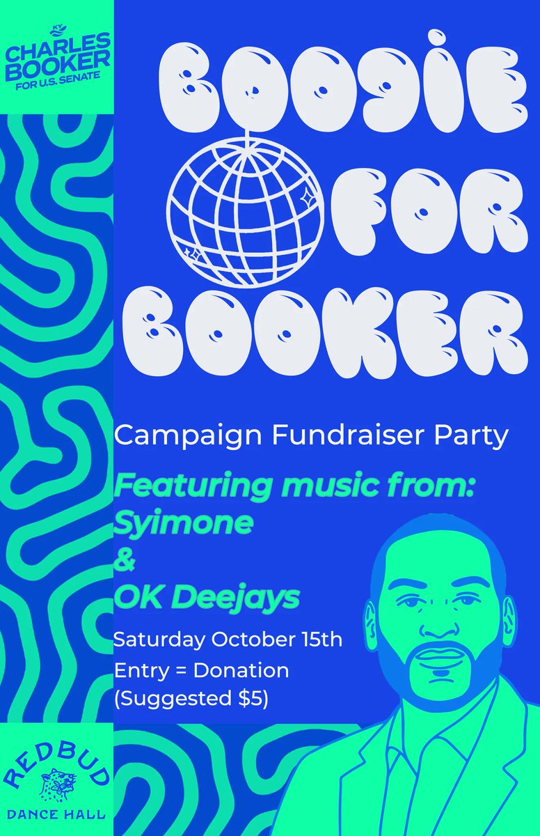 Saturday (10/15) we are djing a very special fundraising event for #CharlesBooker at Redbud Dance Hall with Syimone!💃 
11pm til 4am
$5 suggested donation 
You don't wanna miss this one!