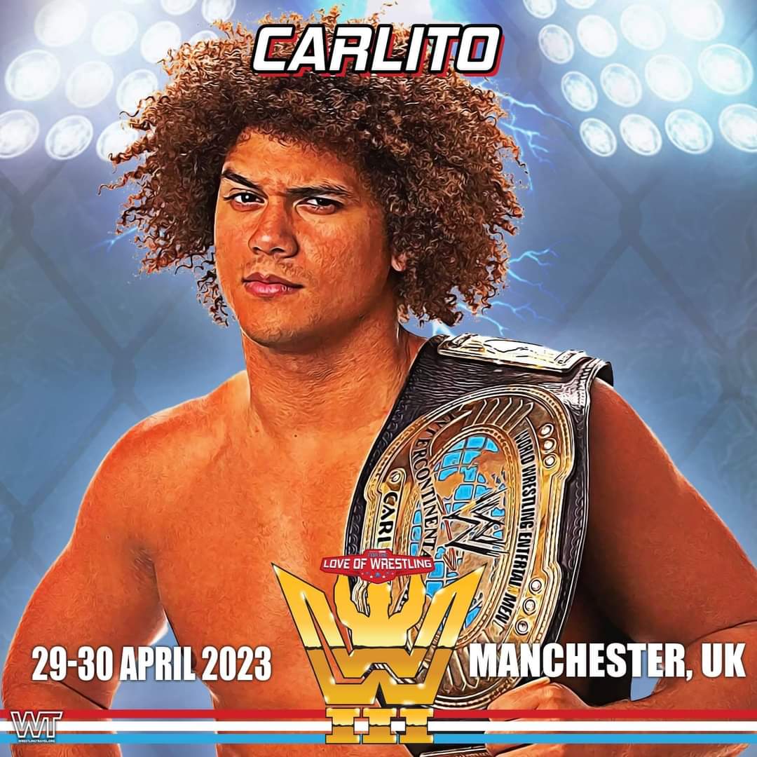 Now that's cool Former WWE Intercontinental, United States and Tag Team Champion @Litocolon279 is coming to FTLOW III next year Tickets available here fortheloveofwrestling.co.uk #Carlito #WWE #WWERaw #WWESmackdown #wrestling #WrestlingCommunity #ComicCon #Manchester
