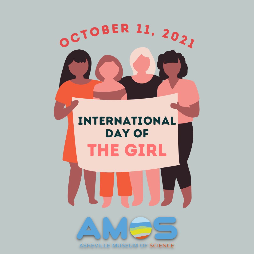 Happy International Day of the Girl! The UN recognizes October 11 as International Day of the Girl to promote gender equality around the world. AMOS celebrates today in promoting equal access for all to STEAM education right here in WNC. Come see us and learn in our STEAM Lab!