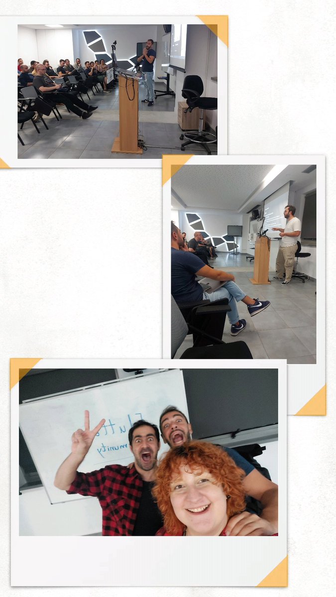 LenaLekkou's tweet image. Today was an awesome day!
I am really happy that in-person meetups are finally back and we can get together, talk and connect.
Dear @FlutterGr our doors in SAE Athens will always be open for you : )
@skouroliakosa and Thanos Gkavos you rock!🤟
#fluttergr #meetup