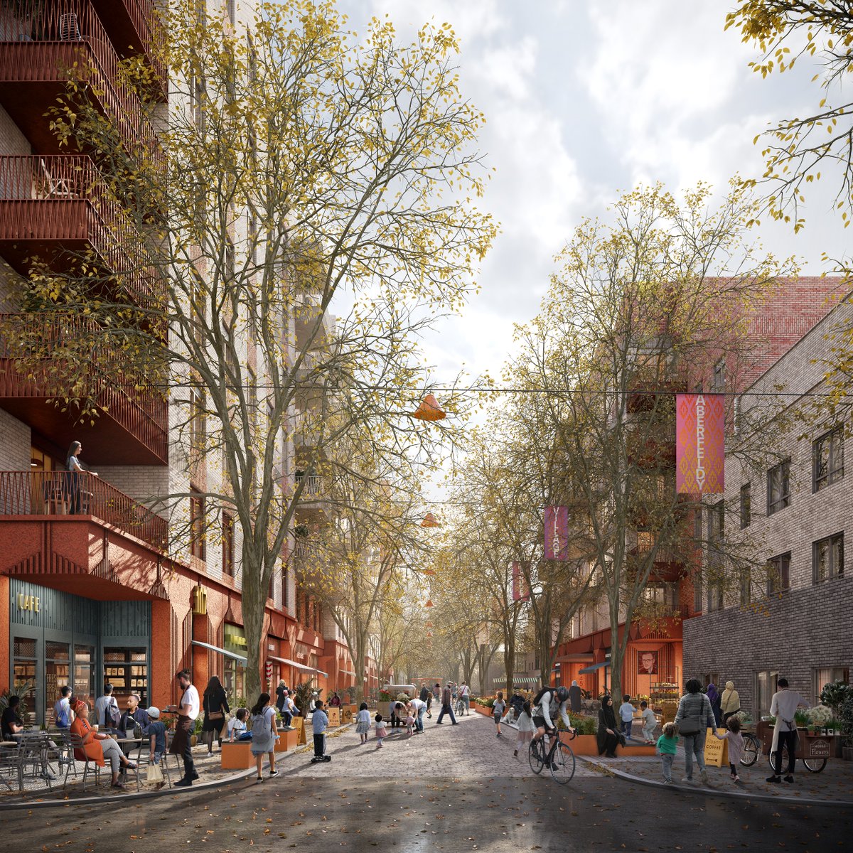 Our Aberfeldy Masterplan is in the running for THREE awards at the @nlalondon Awards! 🎉  Masterplan ✅ Mixed Use ✅ Public Realm ✅  Vote for us in the People’s Choice Award here✍️ bit.ly/3DuMQFe @PoplarHARCA @LevittBernstein @LDADesign @moco_arch @ZCD_Architects