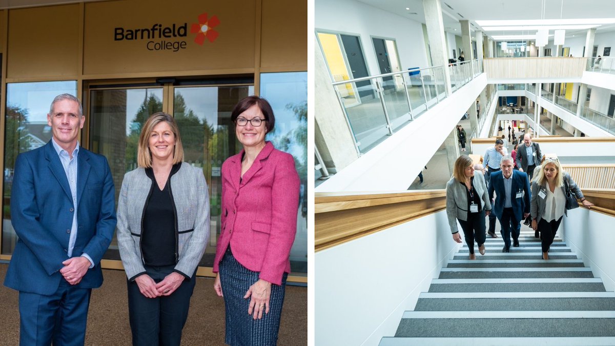 SEMLEP's tweet photo. 👏 Last Friday, SEMLEP attended the official opening of the new state-of-the-art Barnfield College campus in #Luton.

The stunning facility hosts the perfect environment to deliver a modern curriculum for young people &amp; adults. 

>> https://t.co/JmJBX6Tgrz

#GettingBuildingFund https://t.co/7JrY8xu7Me