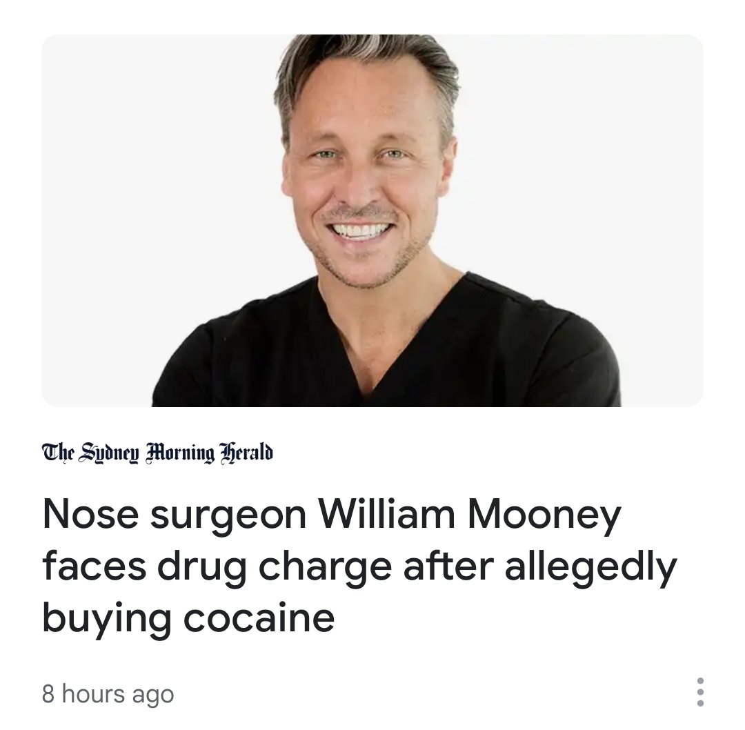 Nose surgeon, get it...