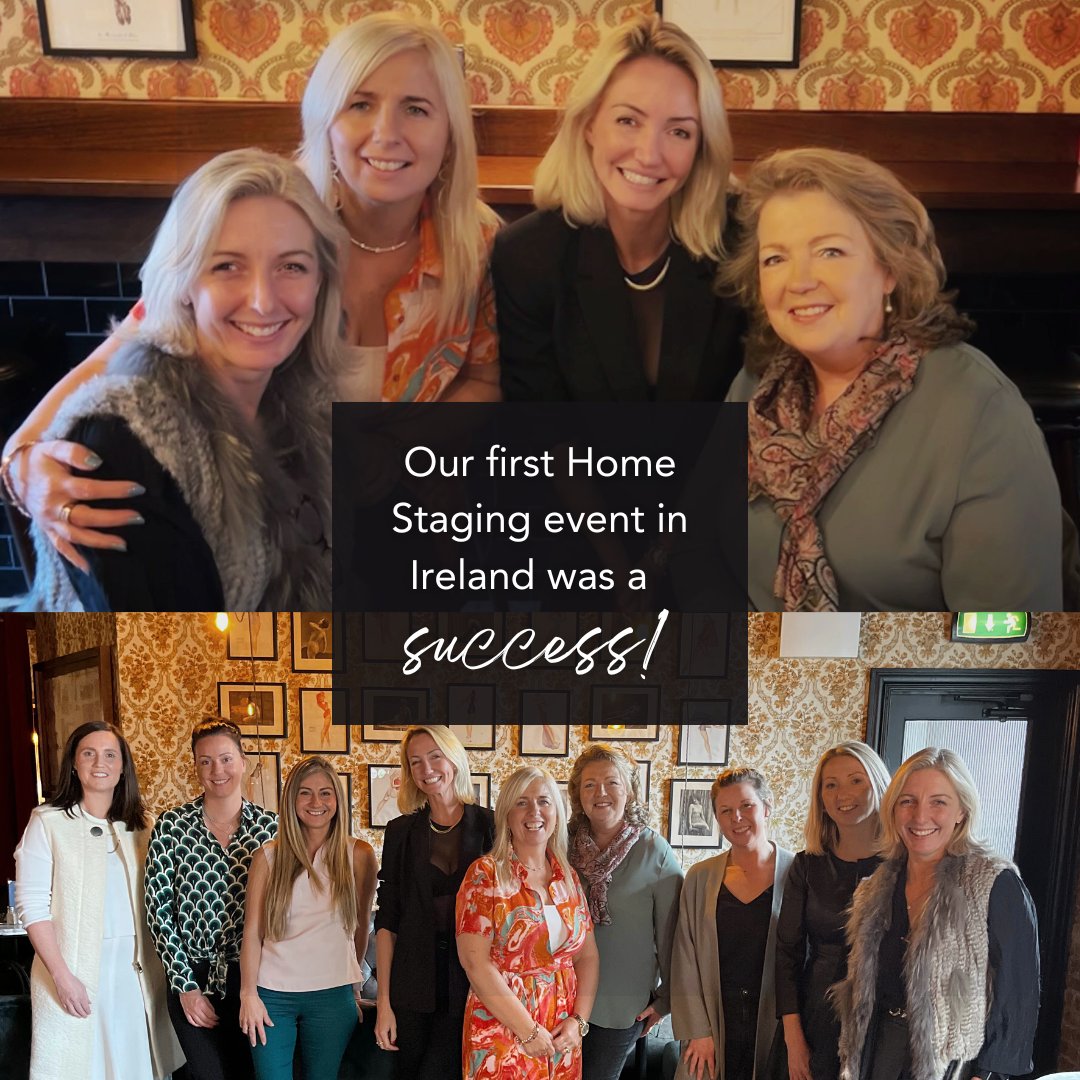 Thank you to those who joined us for “Home Staging: from the States to Ireland,” our first-ever event in the Emerald Isle.

@stagemyhome.ie @smarthomestaging @upstagedpropertiesservices @mykindofdesignire @__maura_mackey_design_ @inthespaceinteriors @palomaharrington
