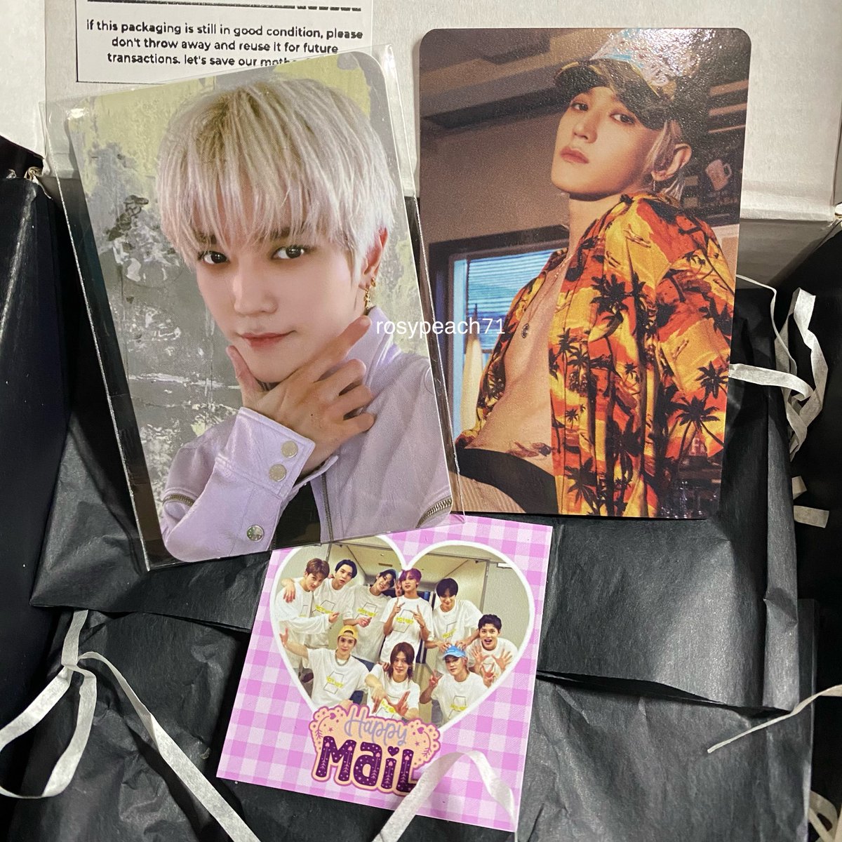 rosypeach71's tweet photo. ꒰⸝⸝₊ʚ💌ɞ┊#rosymails ꒱ ♡
thank you so much @moonilzkart 🫶🏻 this is my first time seeing the worth of the packaging fee I paid for.
🧸💭 #moontae_nks https://t.co/PA90SS5BH7