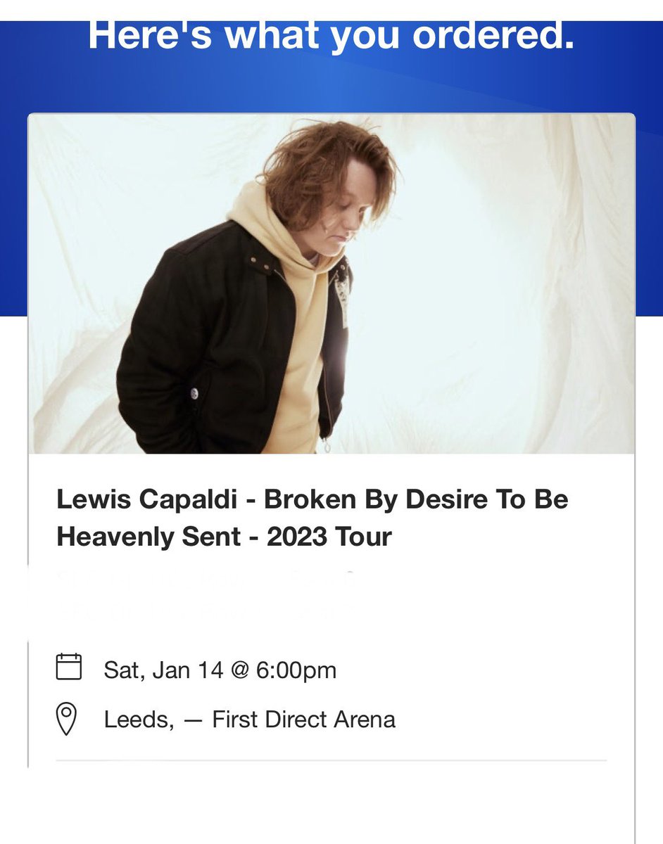 albuddy_'s tweet photo. @LewisCapaldi See you in Leeds!!!! https://t.co/U639hsHLn1