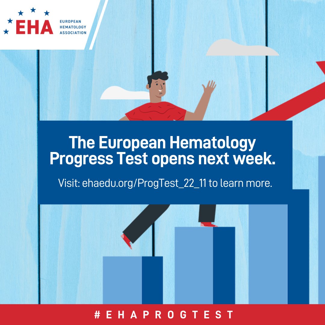 The #EHA Progress Test will open November 1-30. Hosted on the #EHACampus, this learning tool helps you assess knowledge, track progress, & receive feedback on answers. Learn more: ehaedu.org/ProgTest_22_11 Half-year membership fees available: eha.fyi/membership #EHAProgTest