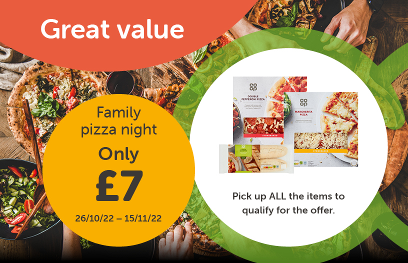 ⭐ Member Offers ⭐ Our new member offers are in-store today and include a family pizza meal deal 🍕with 2 pizzas and 2 pieces of garlic bread. Don’t forget to use your membership card to benefit from all the great price savings.