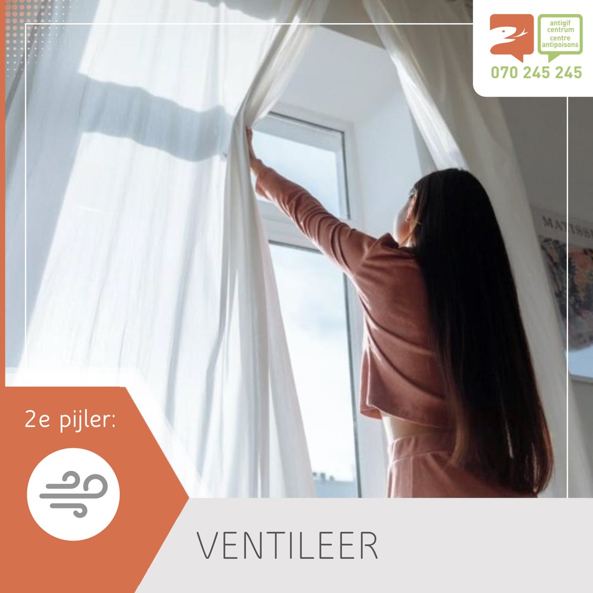 Brw_Westhoek's tweet photo. Bescherm jezelf &amp; je familie tegen CO-vergiftiging met onze tips! 👍
TIP 2: Ventileer! Door voldoende aanvoer van frisse lucht 💨en een correcte afvoer van rook, krijgt CO geen kans.
#blijfwarmenveilig #keepwarmandsafe #COvergiftiging #koolstofmonoxide #CO #preventiewerkt https://t.co/b0fZTjN5JW