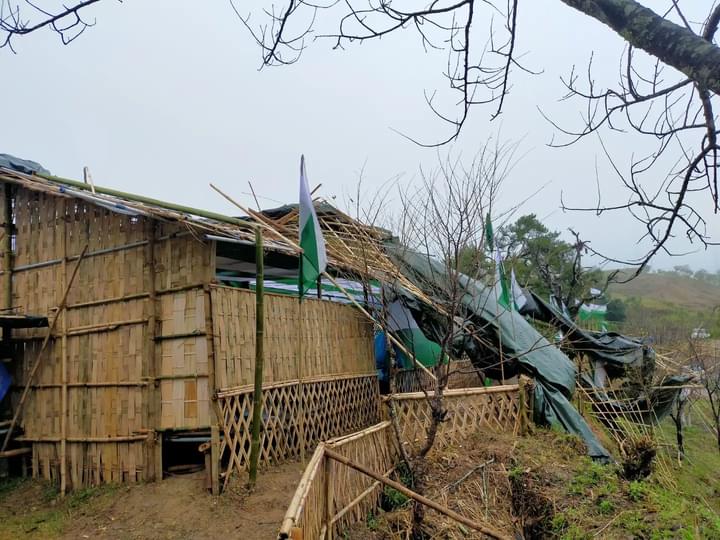 mizozeitgeist's tweet photo. At #Darzo in Hnahthial district,a pandal LIANDALA RUN intended to house the Mizo Zirlai Pawl(MZP) General Assembly was severely damaged forcing the Organisation to delay the event.
The General Assembly which was supposed to start on 25 October will now start this evening. https://t.co/XuxUsANdJy