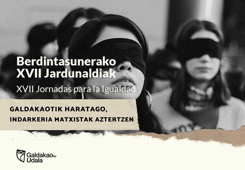 GDKOUdala's tweet photo. 📢 Las XVII Jornadas para la Igualdad, centradas en las violencias machistas, se celebrarán los días 15 y 16 de noviembre.

🔴 PROGRAMA E INSCRIPCIONES 👉https://t.co/M3Whg7hUX4

#Igualdad #GaldakaotikHaratago https://t.co/YtBGPFHS9D