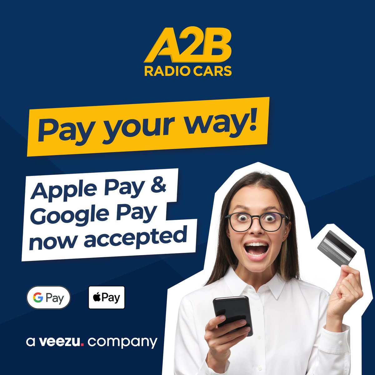 CASHLESS RIDES! 💸

We offer Apple Pay, Google Pay, AirPay, and the option to pay by card when you book via the app! 📱 appsend.me/gocarza2b