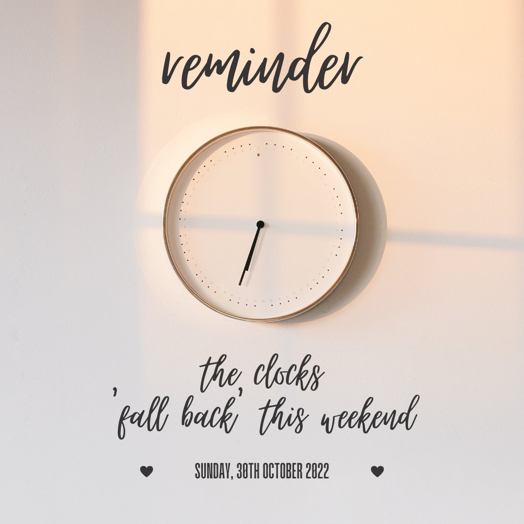 I'm never sure if this gives us more or less sleep because I've got children and it doesn't apply - but I know it will give us lighter mornings which is never a bad thing!

 #virtualassistant #hpsvirtualassistant #daylightsavingstime