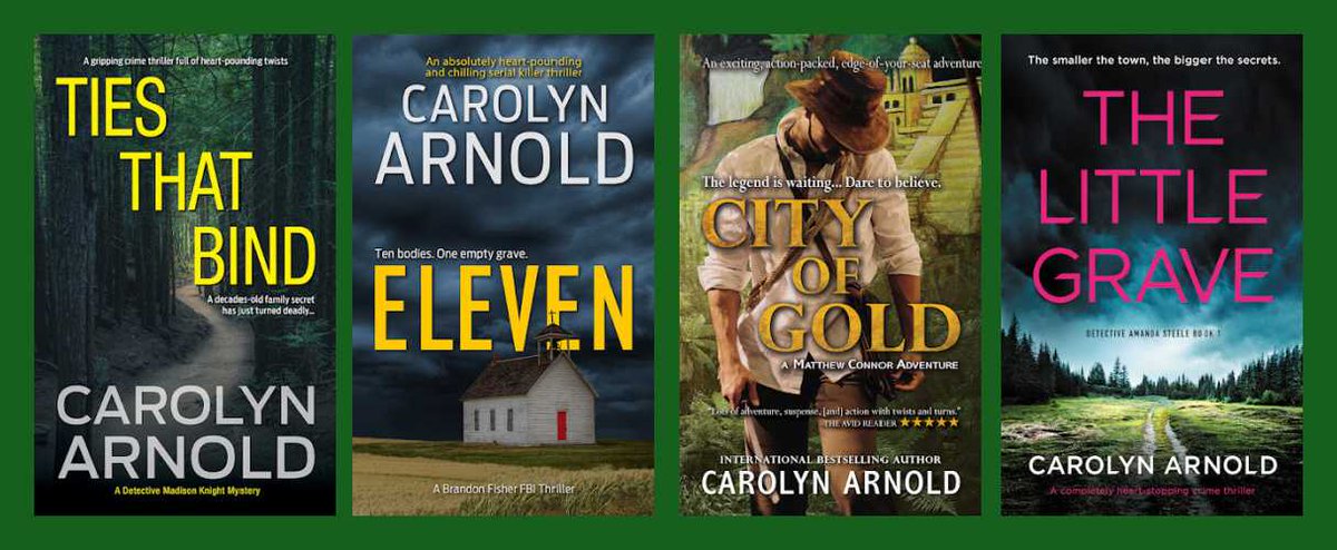 RebeccaBryn1's tweet image. RT IAN_AuthorPromo: ~&amp;gt; Carolyn Arnold #bestselling and award-winning author
&quot;Ties That Bind&quot; #policeprocedural
&quot;Eleven&quot; #psychological #thriller
&quot;City of Gold&quot; #action #adventure
&quot;The Little Grave&quot;
independentauthornetwork.com/carolyn-arnold…
#amreading @Carolyn_Arnold
#goo…