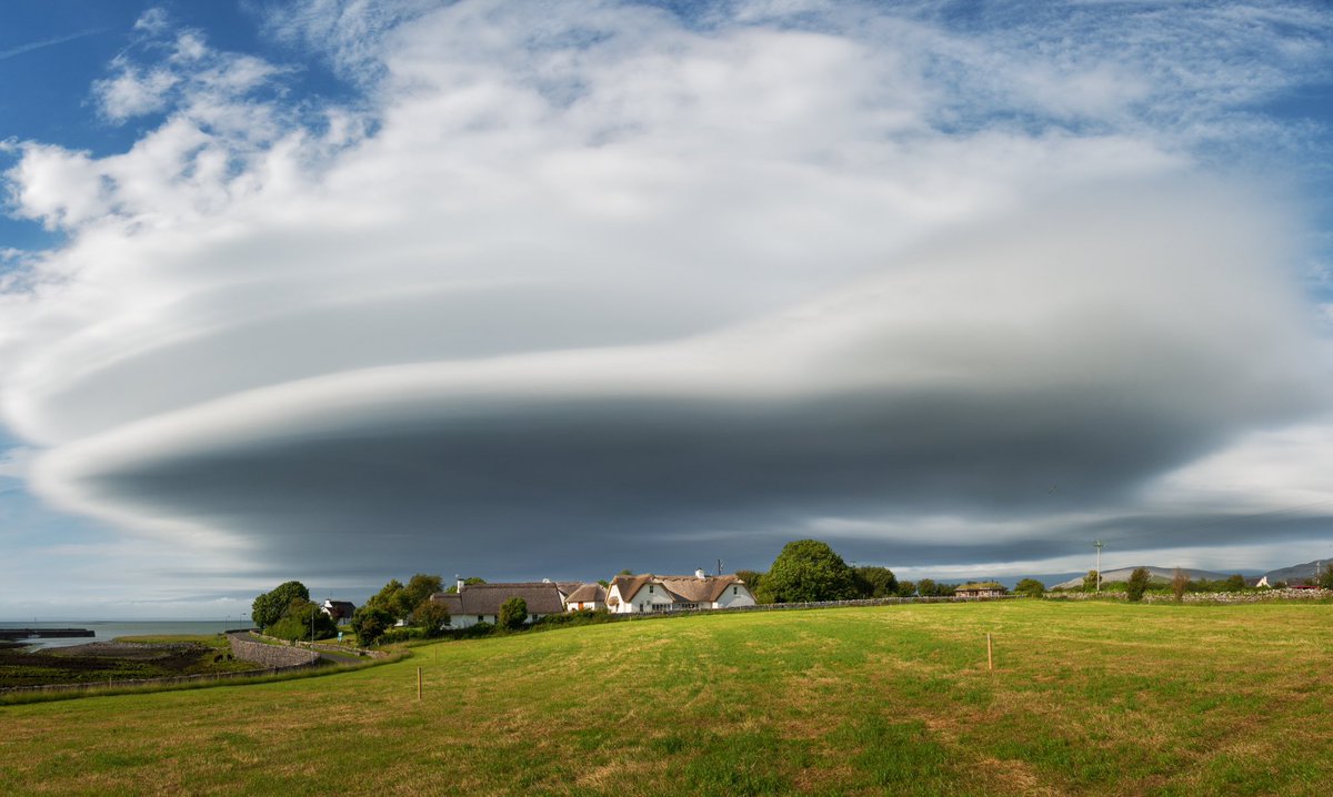 One from the archive…a spectacular cloud over Ballyvaughan.#Ballyvaughan #WildAtlanticWay