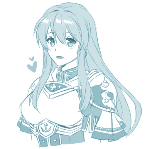 I missed drawing my wife 