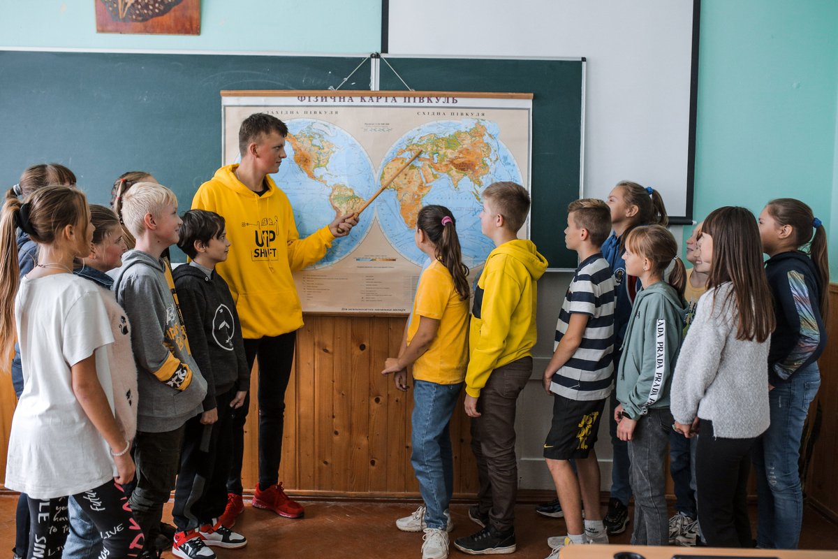 After completing project management training in <a href="/UNICEF/">UNICEF</a>-led skills development classes #UPSHIFT, 16-year-old Vitaliy is now teaching younger children about the role of water in the built environment. Thanks to the generous support of <a href="/MofaJapan_en/">MOFA of Japan</a>.
#ForEveryChild, #Education