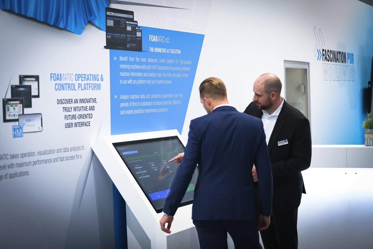 Stay connected to your Hennecke machine with our FOAMATIC - anytime, anywhere! Conveniently access machine data and analyze it in real time. 📈📊 

Learn more about our FOAMATIC #IoT cloud services, features, subscription plans and retrofit options <a href="/K_tradefair/">K Trade Fair</a>. H13 B63. #k2022