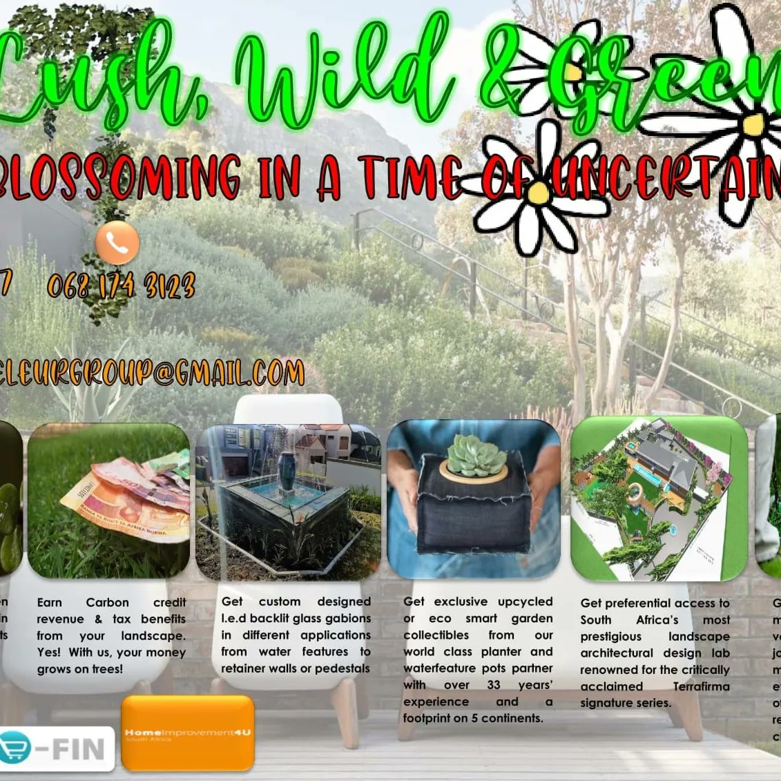 CaimanBateleurG's tweet photo. 💚Landscape Now,PAY LATER with client tailored project finance packages payable in affordable installments over 12 to 48 months depending on your credit profile.
💚Earn money and tax benefits from your landscape with our carbon credits and social impact programs. https://t.co/hI8UdBEgFI