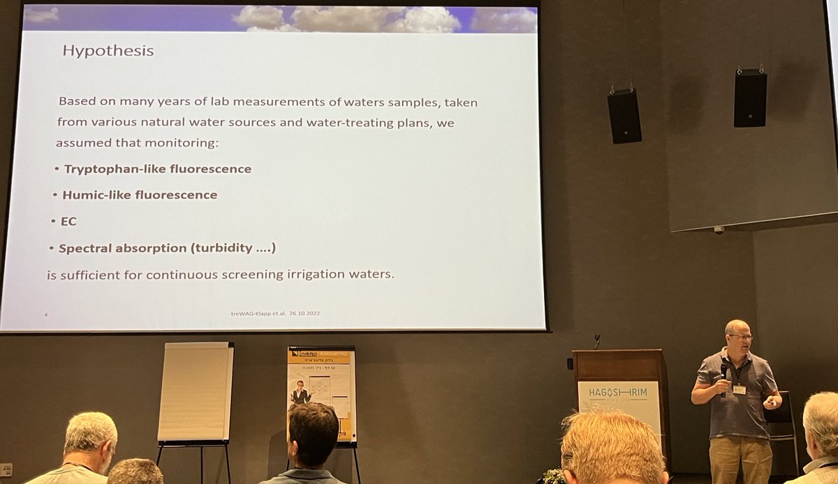 Uli Klümper (@ulikluemper) on Twitter photo Iftach Klapp (<a href="/soil_volcani/">Soil and water- Volcani center</a>):
Fast optical sensors using fluorescence might have potential to monitor low-quality wastewaters for irrigation
#treWAG2022 Iftach Klapp (<a href="/soil_volcani/">Soil and water- Volcani center</a>):
Fast optical sensors using fluorescence might have potential to monitor low-quality wastewaters for irrigation
#treWAG2022