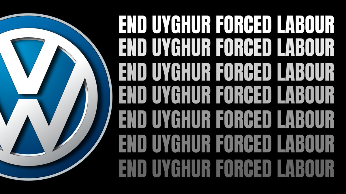 Take action! Tell <a href="/VW/">Volkswagen</a>'s new CEO Oliver Blume to
1) Stop sourcing any materials from the Uyghur Region
2) Cut ties with suppliers linked to #uyghurforcedlabour
3) Commit to applying the UFLPA standard throughout their ENTIRE supply chain
#volkswagen