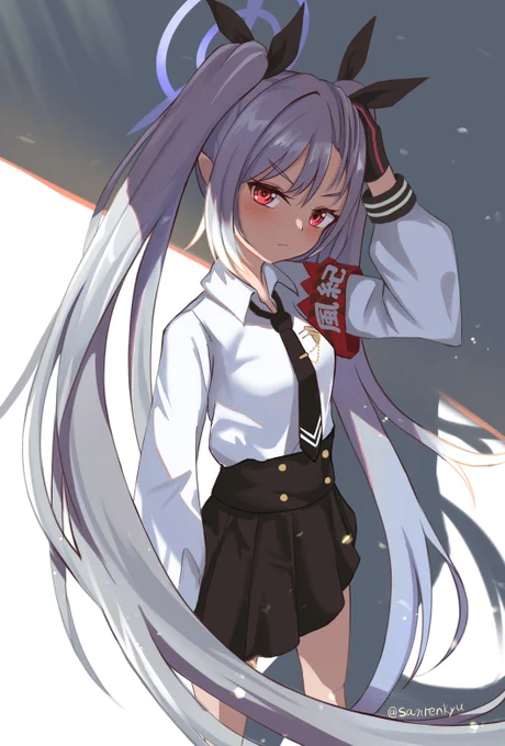 イオリ……隠れてる目見せて…… #ブルアカ 