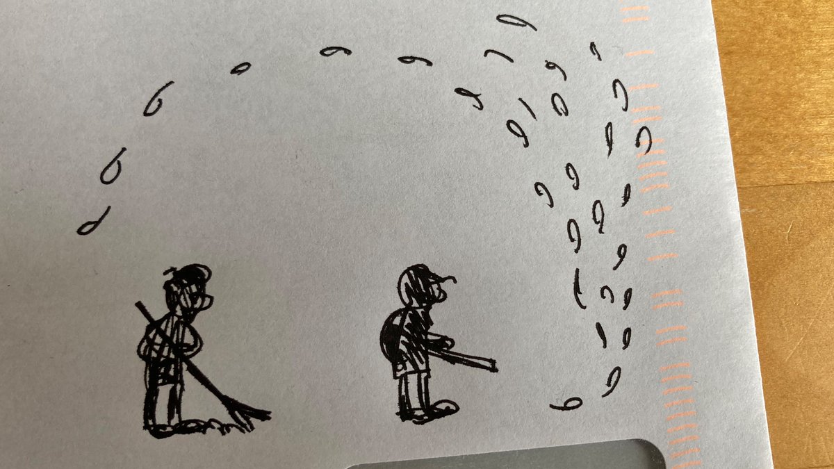 TilmannWeigel's tweet photo. Laubbläser 🍂

#doodle #littlelines #kleinekunstklasse https://t.co/mycXFGgxGO