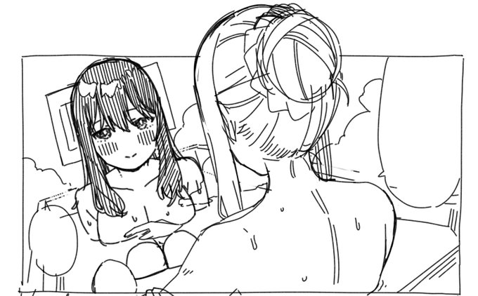 良い感じの下書きが出来ると早くペン入れしたくなる 