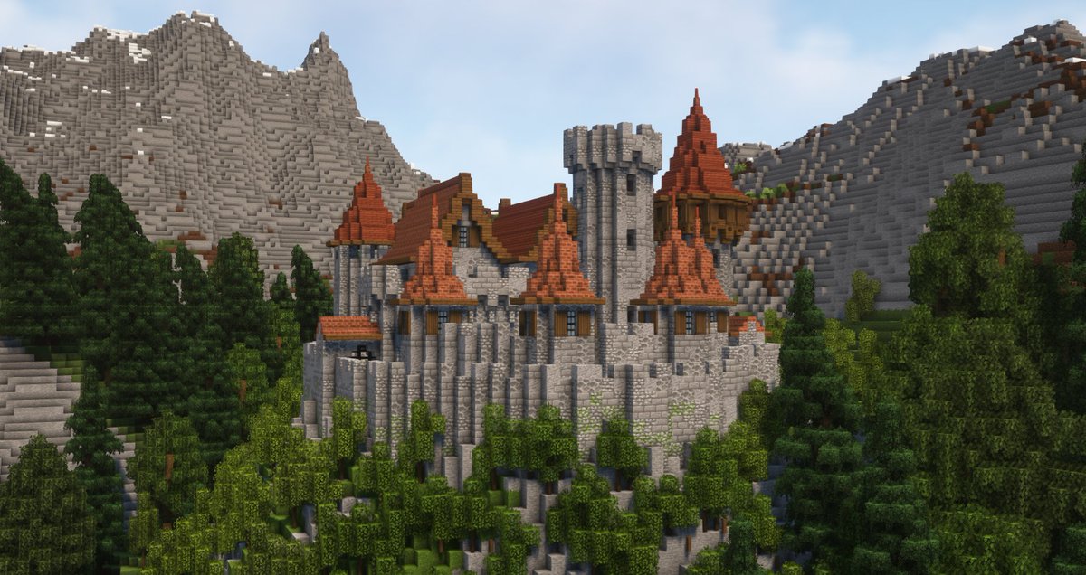 TytaRex's tweet photo. Château de Thanweiler, inspiré de l'Engelbourg à Thann (Alsace)! 
Thanweiler Castle, inspired by the Engelbourg in Thann (Alsace)! 
#minecraft #Minecraftbuilds #thann #castle https://t.co/m3izMWespX