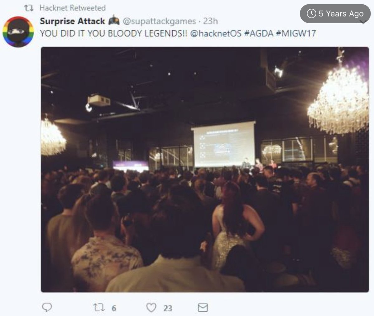 That day when <a href="/hacknetOS/">Hacknet</a> won a game award 🏆
Pretty cool to see my soundtrack still being rocked around to this day.