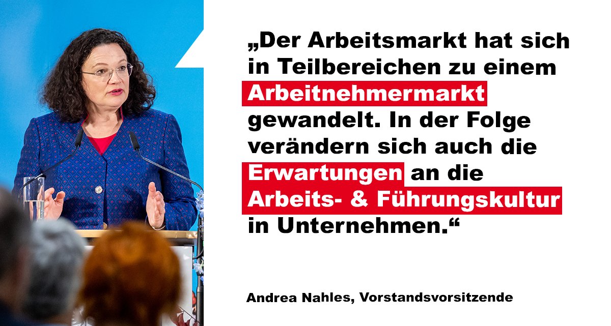Andrea Nahles war gestern zu Gast beim IHK Kammergespräch der @IHK_Nuernberg zum Thema: „Fachkräftesorgen – Was der #Wirtschaft fehlt und was sie selbst tun muss, um ihren Nachwuchs zu sichern“ Die komplette Aufzeichnung unter: ihk-nuernberg.de/ihk-kammergesp…
