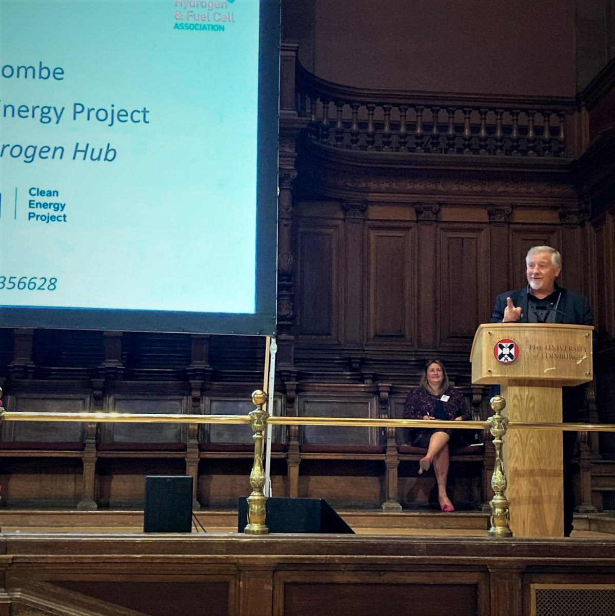 ORIONshetland's tweet photo. It was fantastic to be in-person last week to hear from the insightful speakers at McEwan Hall in #Edinburgh during the @SHFCA Annual Conference. A big thanks for asking us to present ORION and the #vision for #green #hydrogen production in #Shetland. #Energy #SHFCA2022 https://t.co/UpdsiDHKol