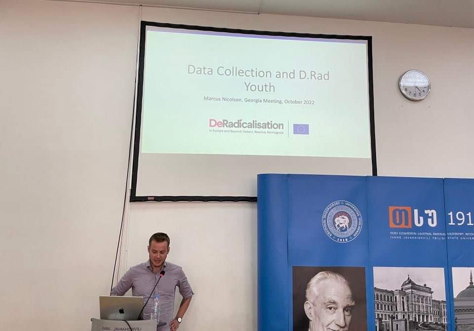 DRadProject's tweet photo. @maggie_laidlaw about exhibitions & digital mag report followed by #DRad youth & Data gathering on our meeting in #Tbilisi today @NicolsonMarcus #deradicalisation #radicalisation #DRadproject @GIP_ge https://t.co/IpPeSpXWWa