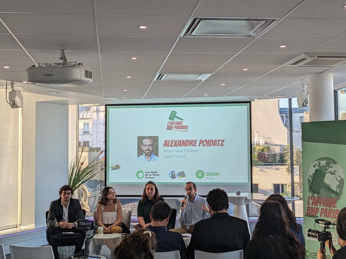 PRESS RELEASE: Climate NGOs take unprecedented legal action against number one European financier of #fossilfuel expansion, BNP Paribas.

This is the first step towards an unprecedented climate litigation case.

<a href="/oxfamfrance/">Oxfam France</a> #ClimateCrisis

oxfam.org/en/press-relea…